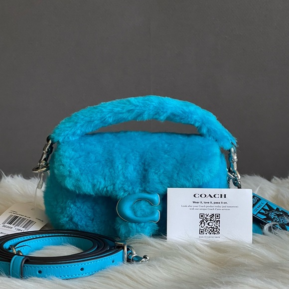 CP940 - Coach The Lil Nas X Drop Tabby Shoulder Bag 12 in Shearling - Picture 11 of 14